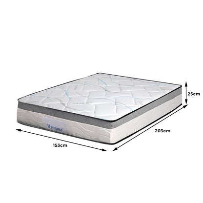 Versatile Spring Mattress Bed Pocket Tight Queen  Foldable Function