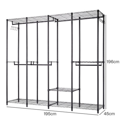 Heavy Duty Clothes Rack Organizer 195x45x196cm
