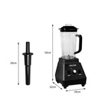 Premium 2L Commercial Blender Mixer Black  High Back Support