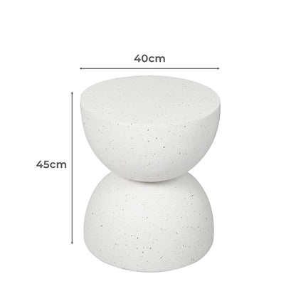 Ergonomic Side Table Terrazzo Coffee Tables Beige  High Back Support