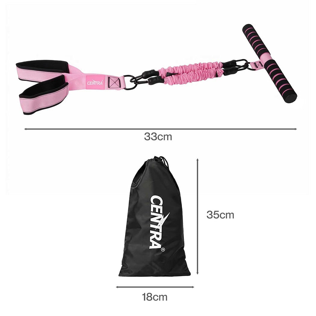 Resistance Bands Set Adjustable Pink 3x30cm