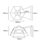 Self-Driving Waterproof Truck Tent for Short Bed SUV Camping
