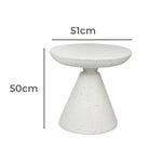 Modern Side Table Coffee Tables with Hourglass Stool Stand (51cm)