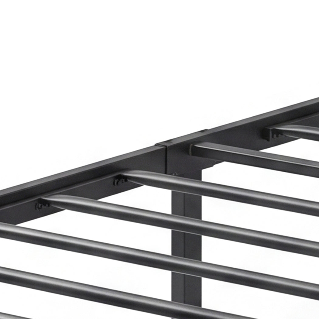 King Bed Frame Industrial Storage 220x183x105cm