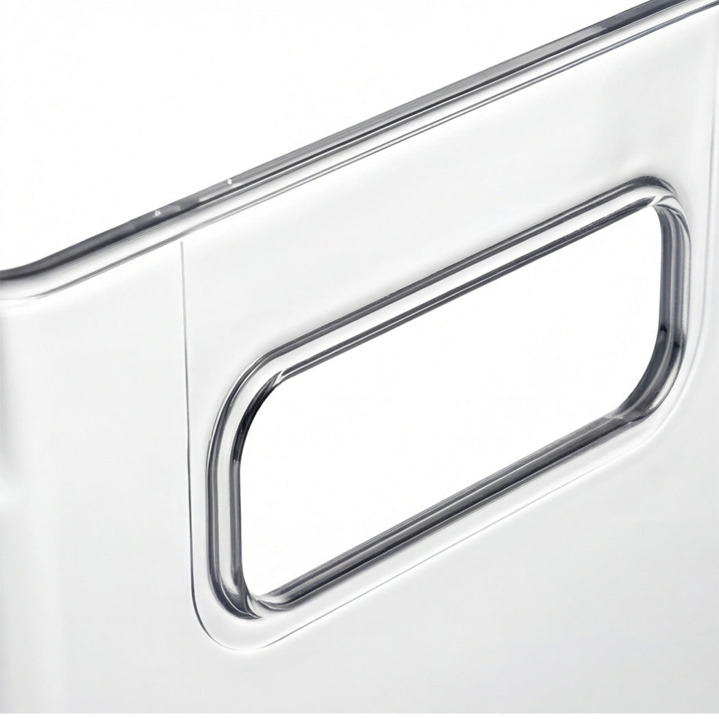 Toque Clear Plastic Storage Bins 6PCS Pantry Fridge Organizer Boxes Handles