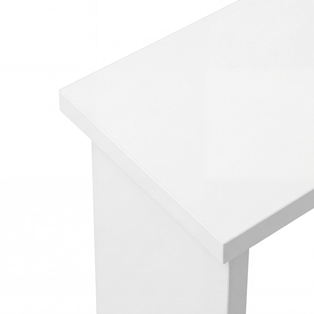 Levede Narrow End Table Modern Office Side Table Magazine Rack Bedside Storage
