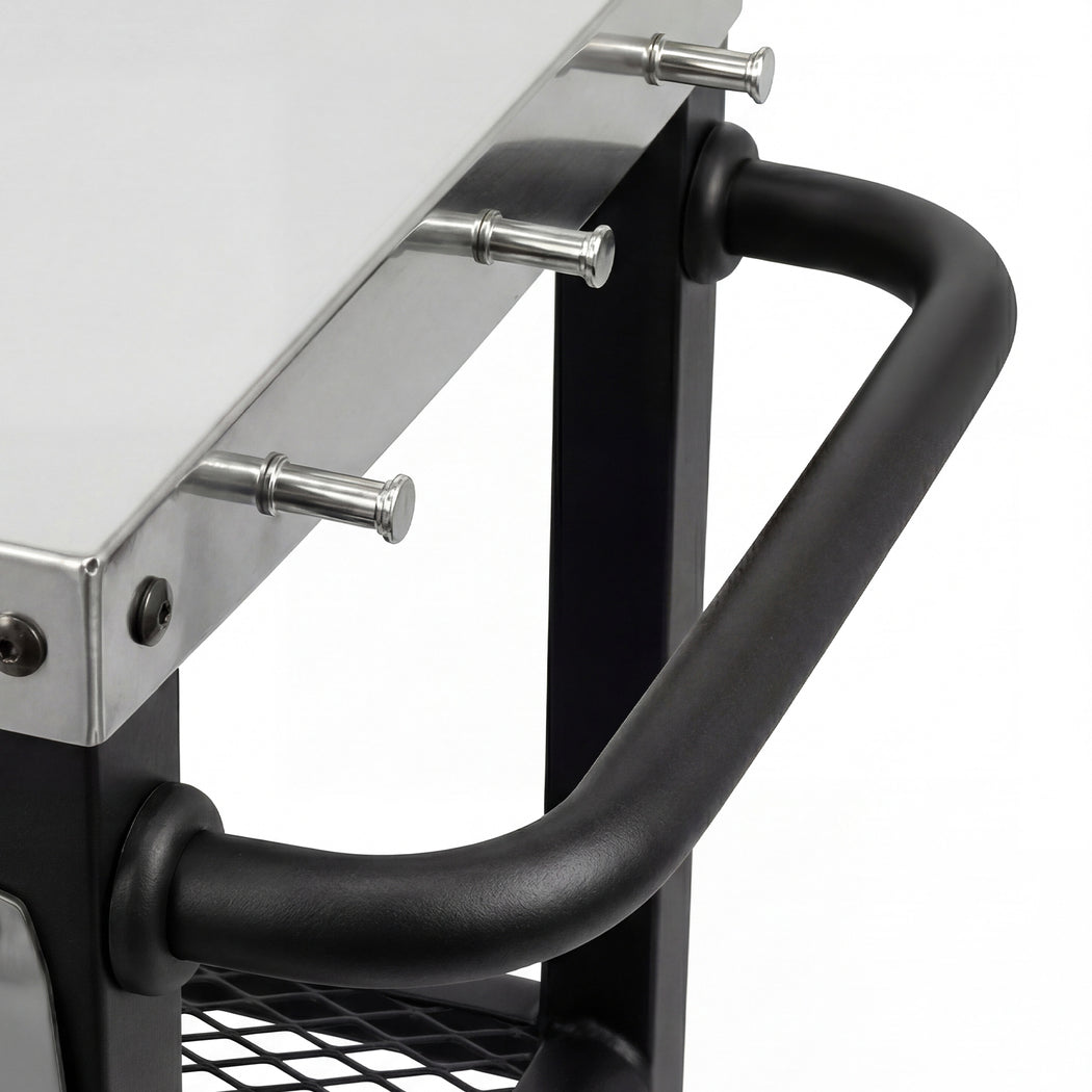 Outdoor Kitchen Cart BBQ Trolley Stainless Steel | HomeAndLiving