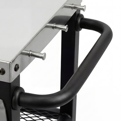 Outdoor Kitchen Cart BBQ Trolley Stainless Steel | HomeAndLiving