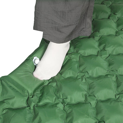 Inflatable Camping Double Mattress Green 198x130x6.5cm