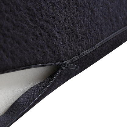 2x Cool Gel Memory Foam Bed Wedge Pillow Black 25x2