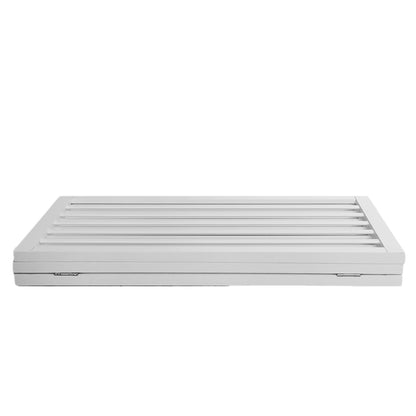 Wooden Pet Gate Dog Fence Foldable Barrier Door 3 Panel White/Grey