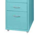 5 Drawer Office Cabinet Drawers Turquoise