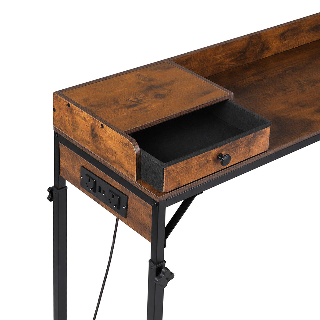 Overbed Table Mobile Brown 180x39x109cm