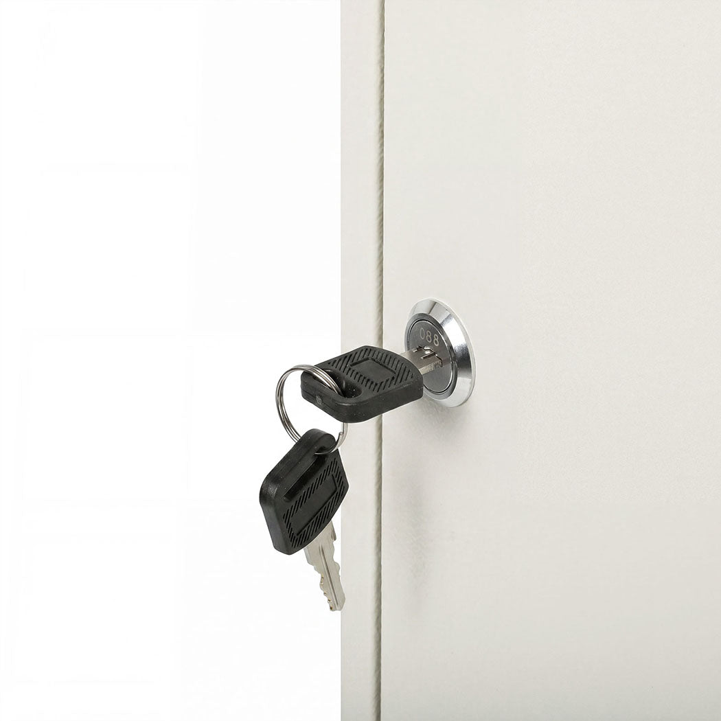 Key Safe Cabinet 42-Key Wall Mount 35x27x8cm
