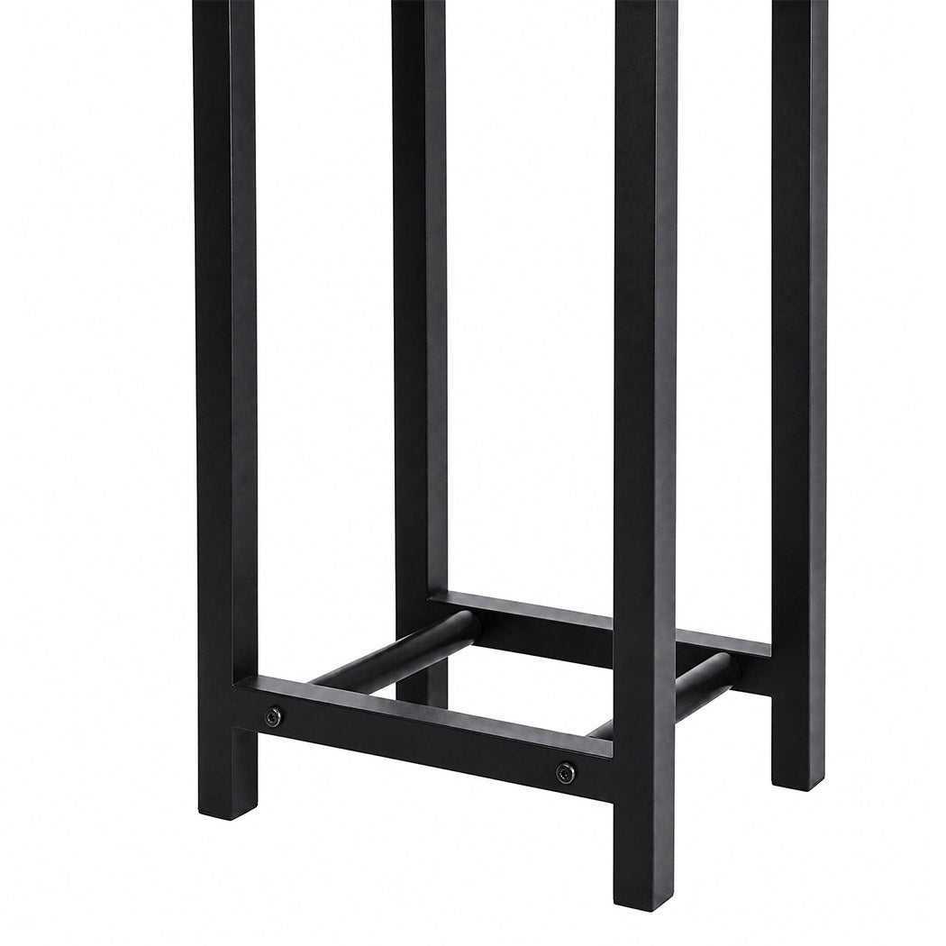 Levede Firewood Rack Metal Outdoor Storage Log Holder Fireplace 30 x 22 x 59cm
