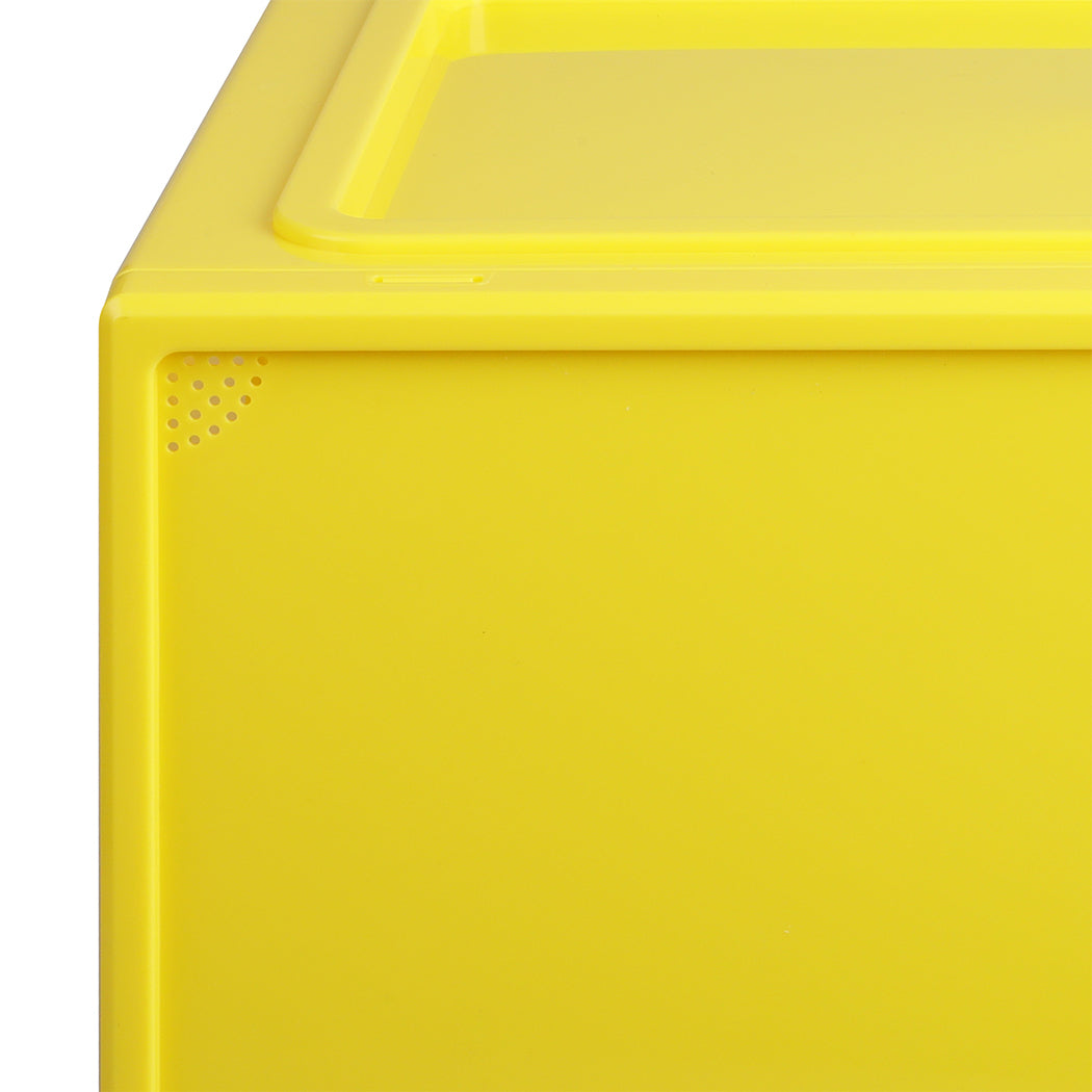 Sneaker Display Case Yellow 35.5x26x21cm