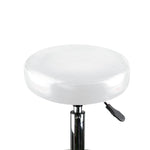 Salon Stool Swivel Hairdressing White