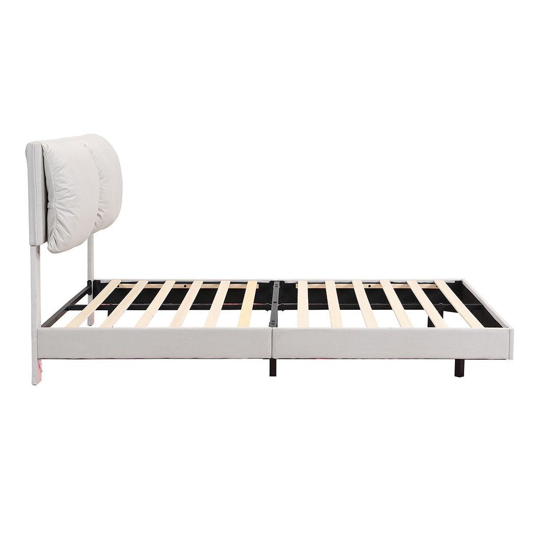Cozy Double Floating Bed Frame  Space-Saving Design Classic