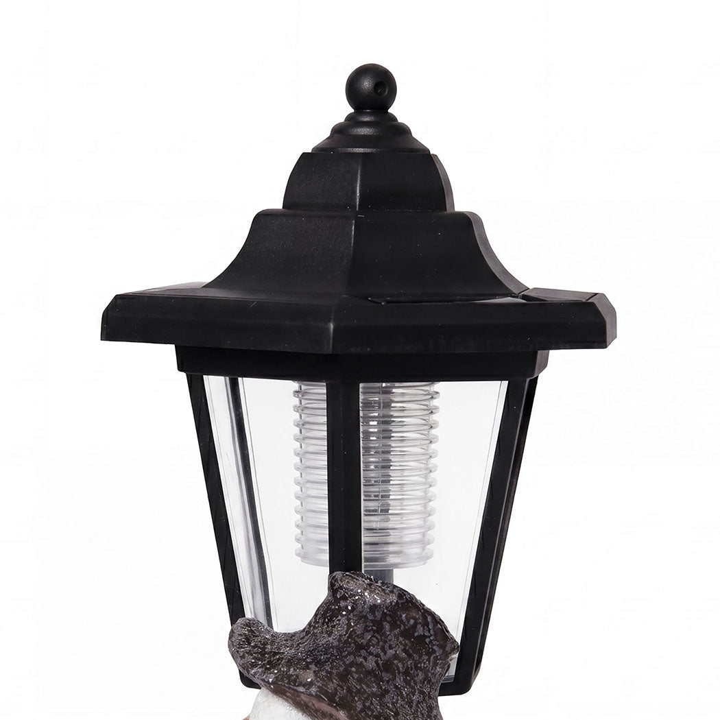 Duck Statue Solar Light White 15.5x12.5x34.5cm