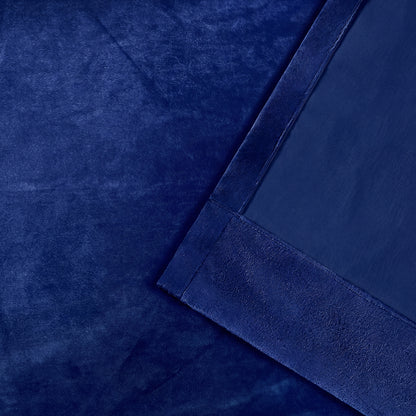 Marlow Velvet Blackout Curtains 2-Panel Room Darkening Eyelet Curtains 132x213cm