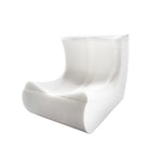 Elegant Floor Chair Caterpillar Sofa Grey  Wood Finish Classic