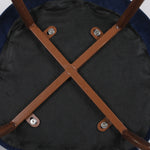 Contemporary 8x Dining Chairs Seat French Navy  Adjustable Height