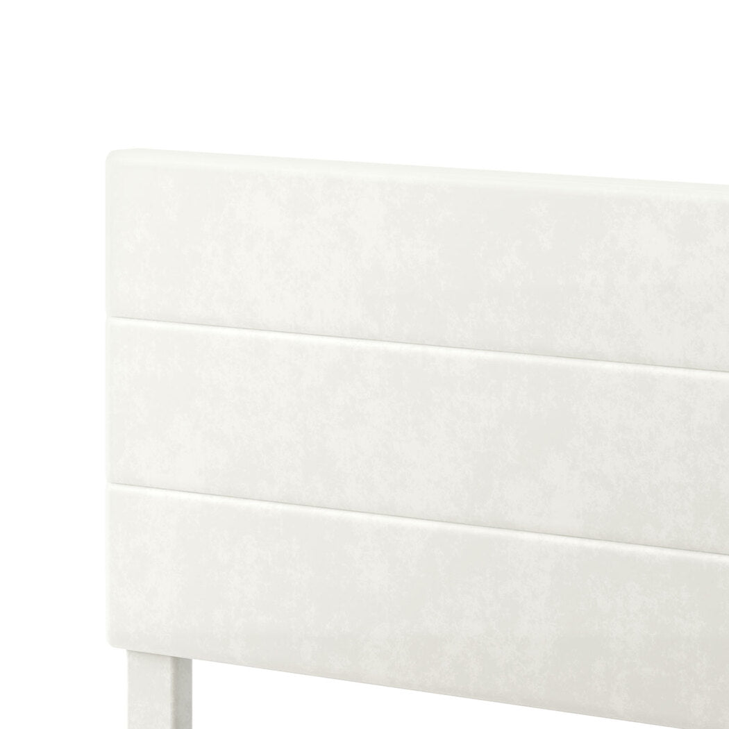 Double Bed Frame Upholstered Headboard 190x139.5x113cm