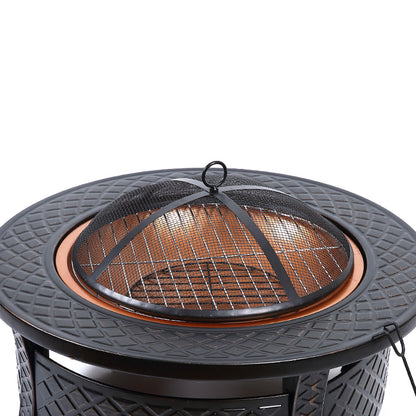 3 IN 1 Fire Pit BBQ Grill Pits