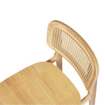 Compact 4x Rattan Dining Chair Wooden Kitchen Chair  Sleek Modern