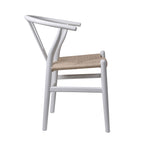 2x Dining Chairs Wooden Hans White