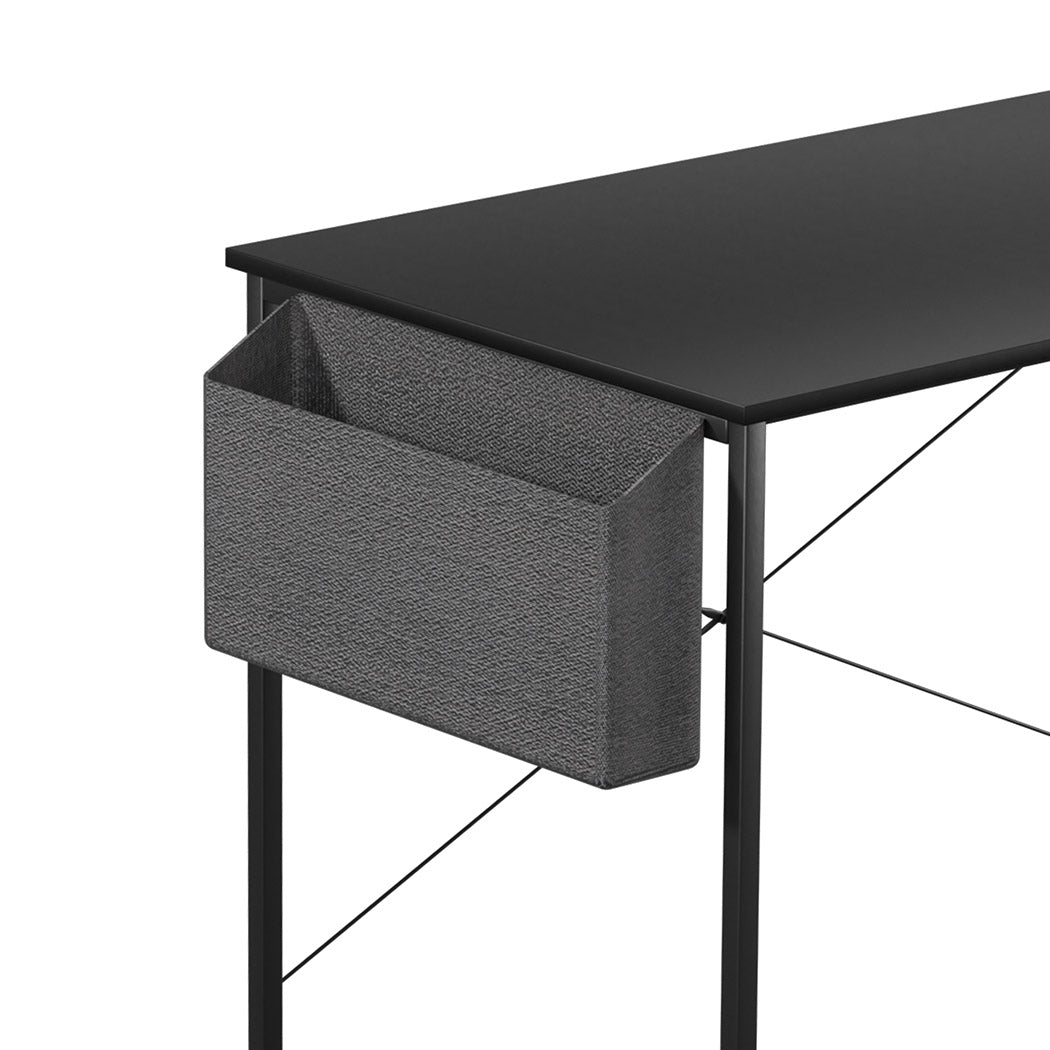 Compact L Shaped Computer Desk Corner Desk Black  Foldable Function
