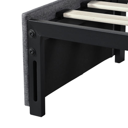 King Size Fabric Bed Frame 206x188x30cm