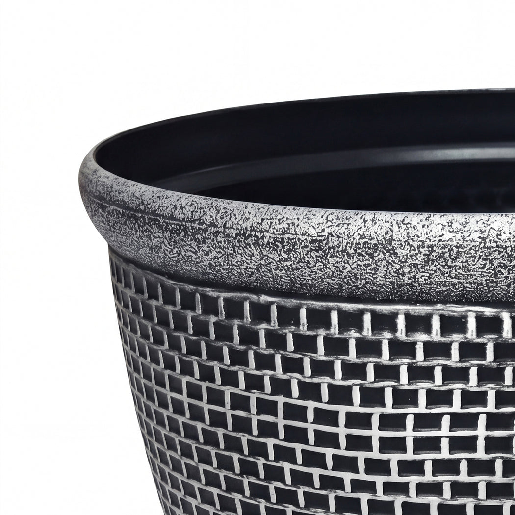 Outdoor Plant Pots 36cm Plastic Planters 2pk | HomeAndLiving - 6