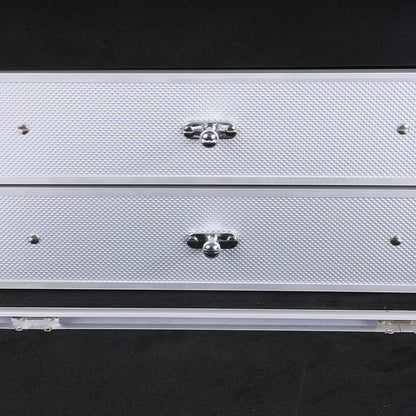 Cosmetic Makeup Case Aluminum Beauty Silver