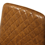 Compact Dining Chairs x 4 Padded Seat PU Faux Leather  High Back