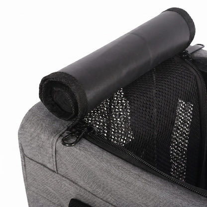 Cat Carrier Mesh Windows Grey 42x23x28cm