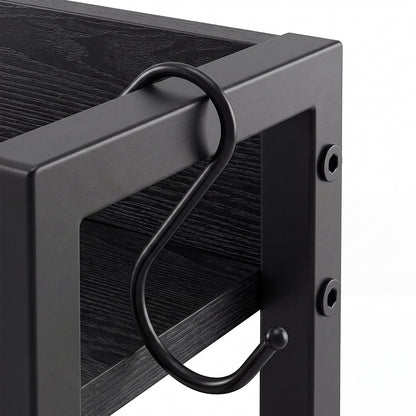 Bedside Table With Charging Station 41x30x115cm