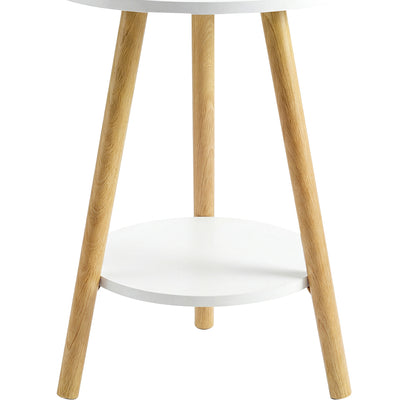 Round Coffee Table 2-Tier Side Table | HomeAndLiving