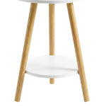 Round Coffee Table 2-Tier Side Table | HomeAndLiving