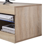 LED Entertainment Center TV Stand Oak