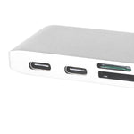 USB 3.0 Type-C HUB 6 Port Powered Adapter Silver