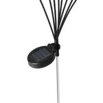 Contemporary Firfly Solar Lawn Lights 8LED 4PC Outdoor Black  High