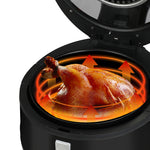 Functional 12L Air Fryer Convection Oven Black Colour  Soft Cushion