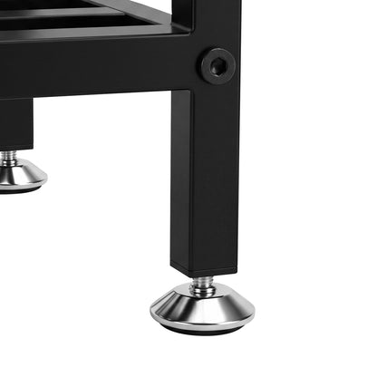Levede Metal Plant Stand 76cm Tall 2 Tier Indoor Corner Shelf Black Display Rack