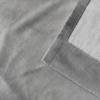 Marlow Blackout Curtains 2-Panel Velvet Room Darkening Eyelet Curtains 132x213cm
