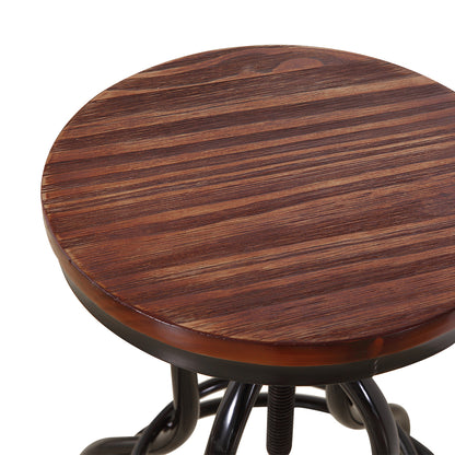 Bar Stool Kitche0n Wooden Leather