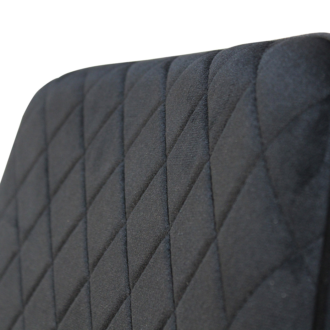 Ergonomic Dining Chairs x 4 Padded Seat Soft Velvet  Foldable