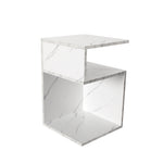 Functional 1xBedside Tables Drawers Side White  Multipurpose Use