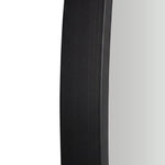 60cm Round Wall Mirror Black Frame Bathroom | HomeAndLiving