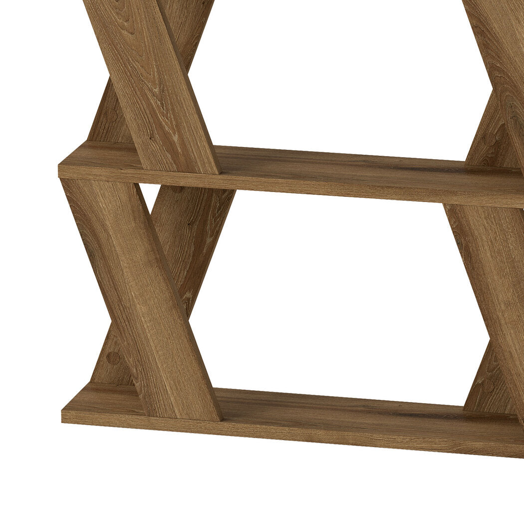 Slim Coffee Table Storage Oak 60x22x56.5cm